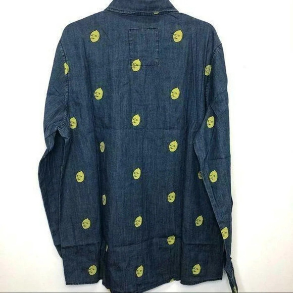 Adventure time Lemongrab denim shirt Welovefine mens XXL - Picture 6 of 9
